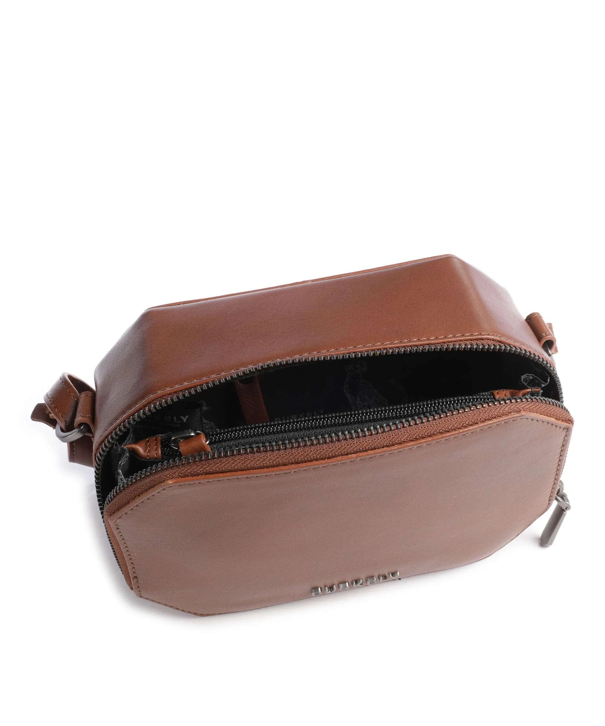  Burkely Nocturnal Nova Borsa a tracolla pelle a grana fine cognac  