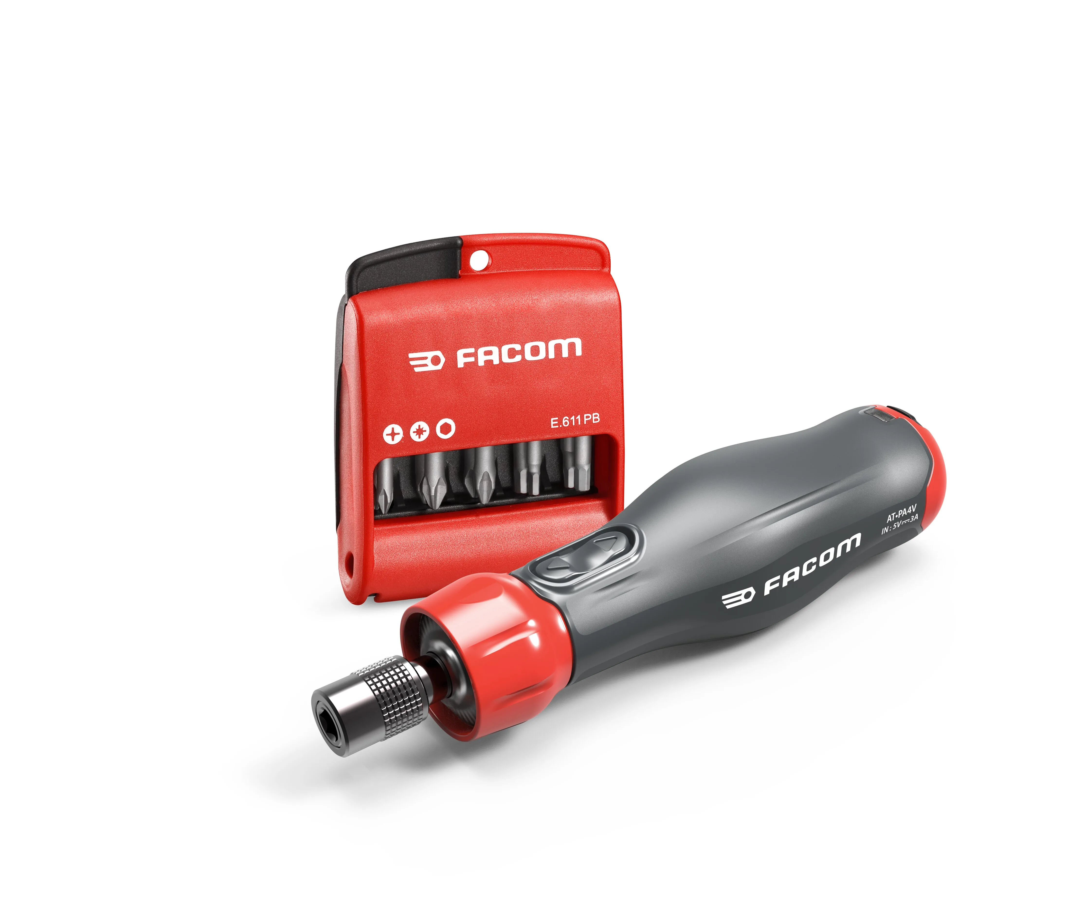 Cacciavite assistito elettricamente Facom ATPA4V.J12IPB 1/4 in Esagonale, quadrato, Torx, punte: Torx