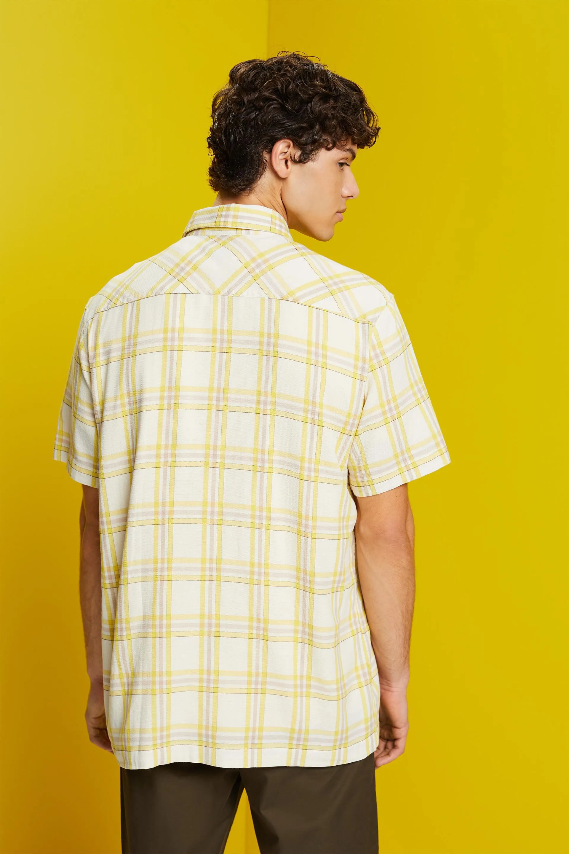 Camicia a quadri con maniche corte
