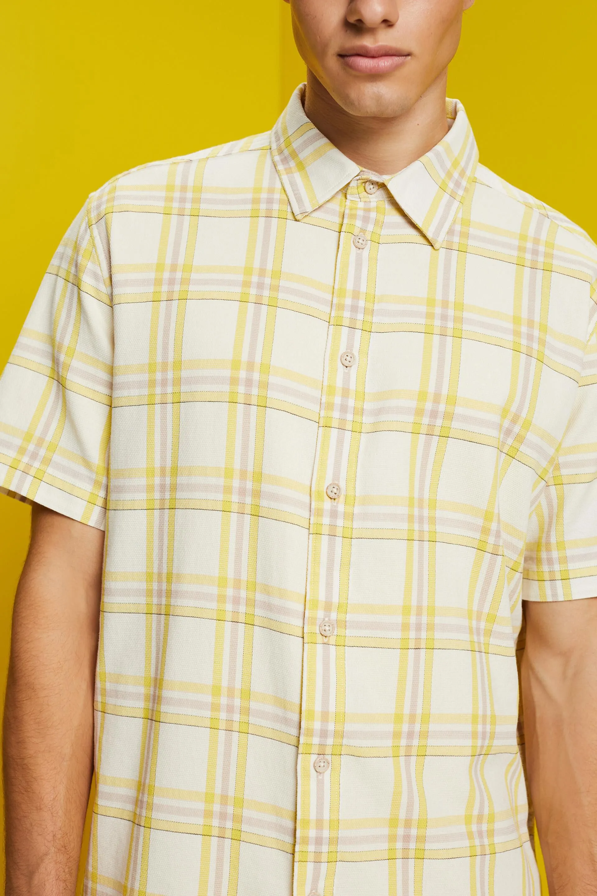 Camicia a quadri con maniche corte