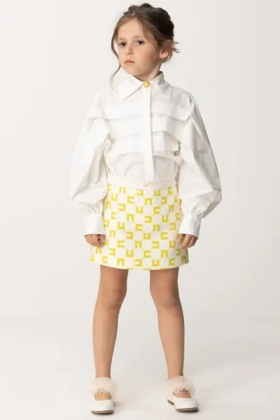 Camicia con pieghe LIGHT CREAM