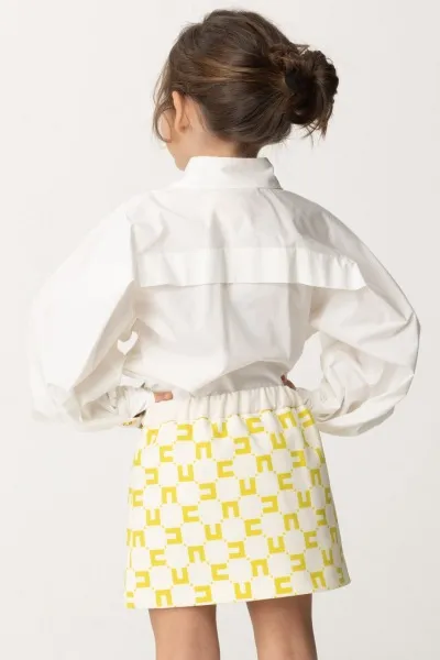 Camicia con pieghe LIGHT CREAM