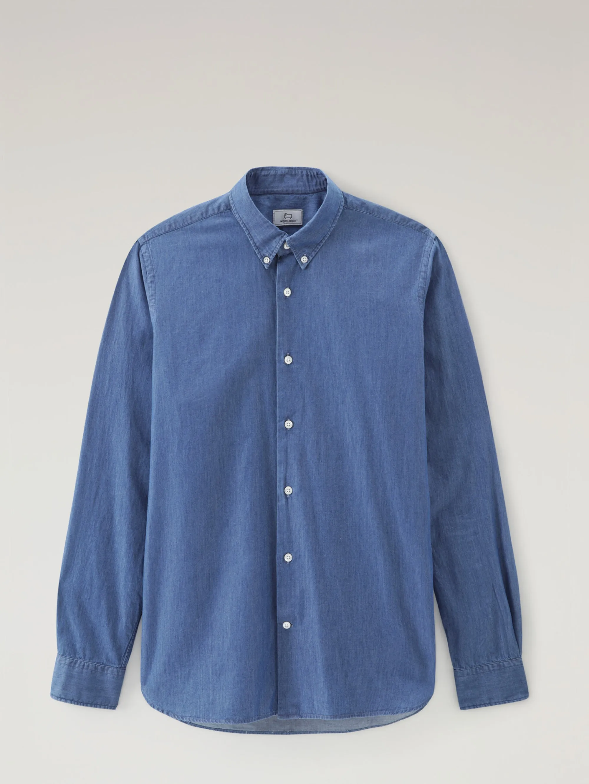 Camicia in Chambray con Taschino Blu