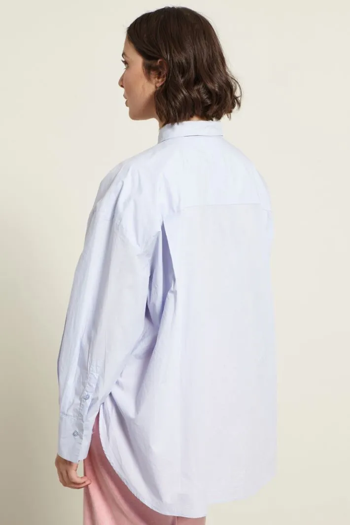 Camicia in popeline stampata