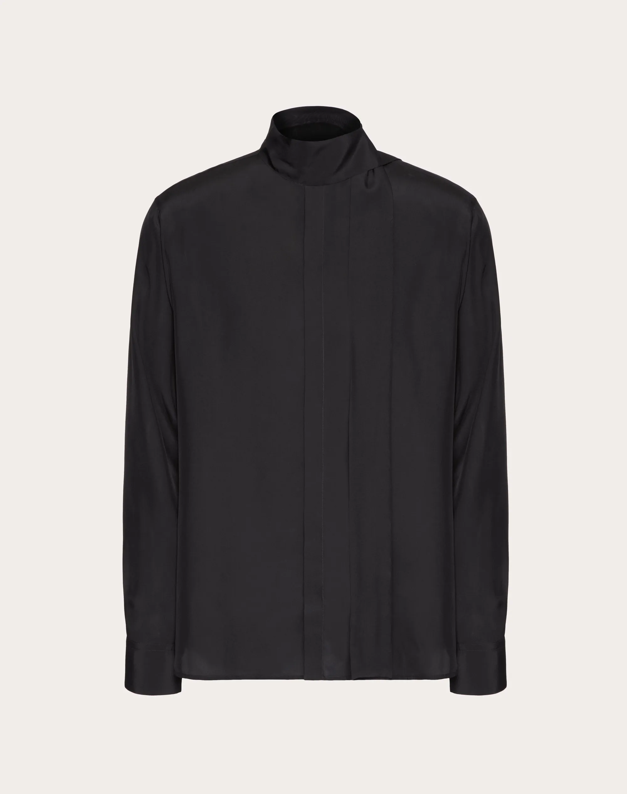 CAMICIA IN SETA CON COLLO A SCIARPA