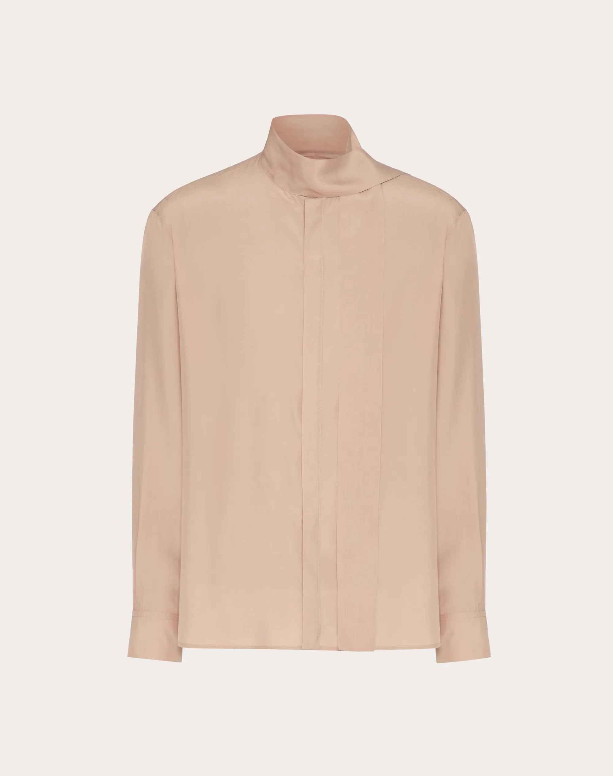 CAMICIA IN SETA CON COLLO A SCIARPA