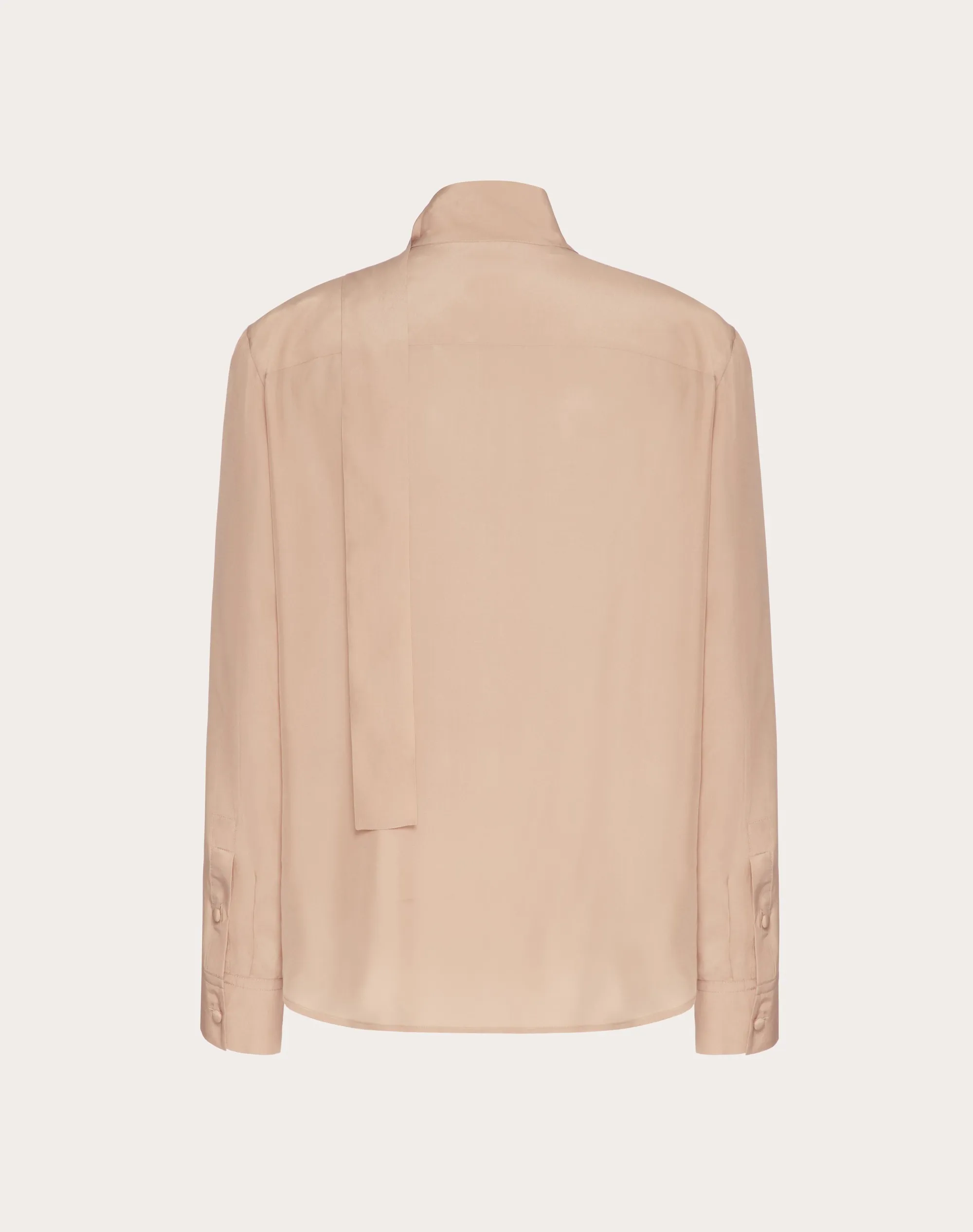 CAMICIA IN SETA CON COLLO A SCIARPA