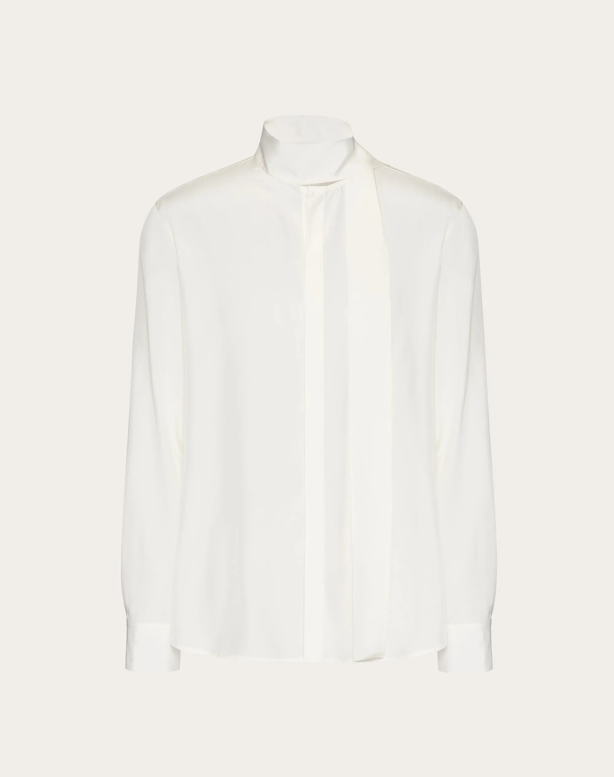 CAMICIA IN SETA CON COLLO A SCIARPA