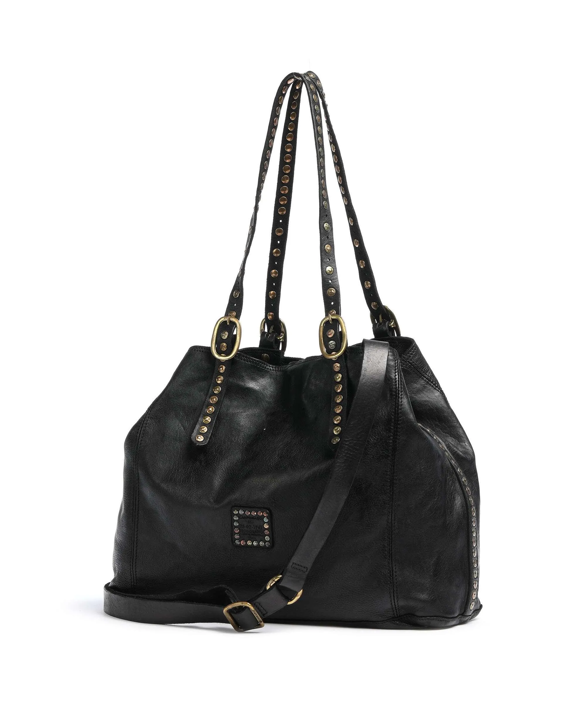  Campomaggi Alice Borsa shopper pelle bovina nero  