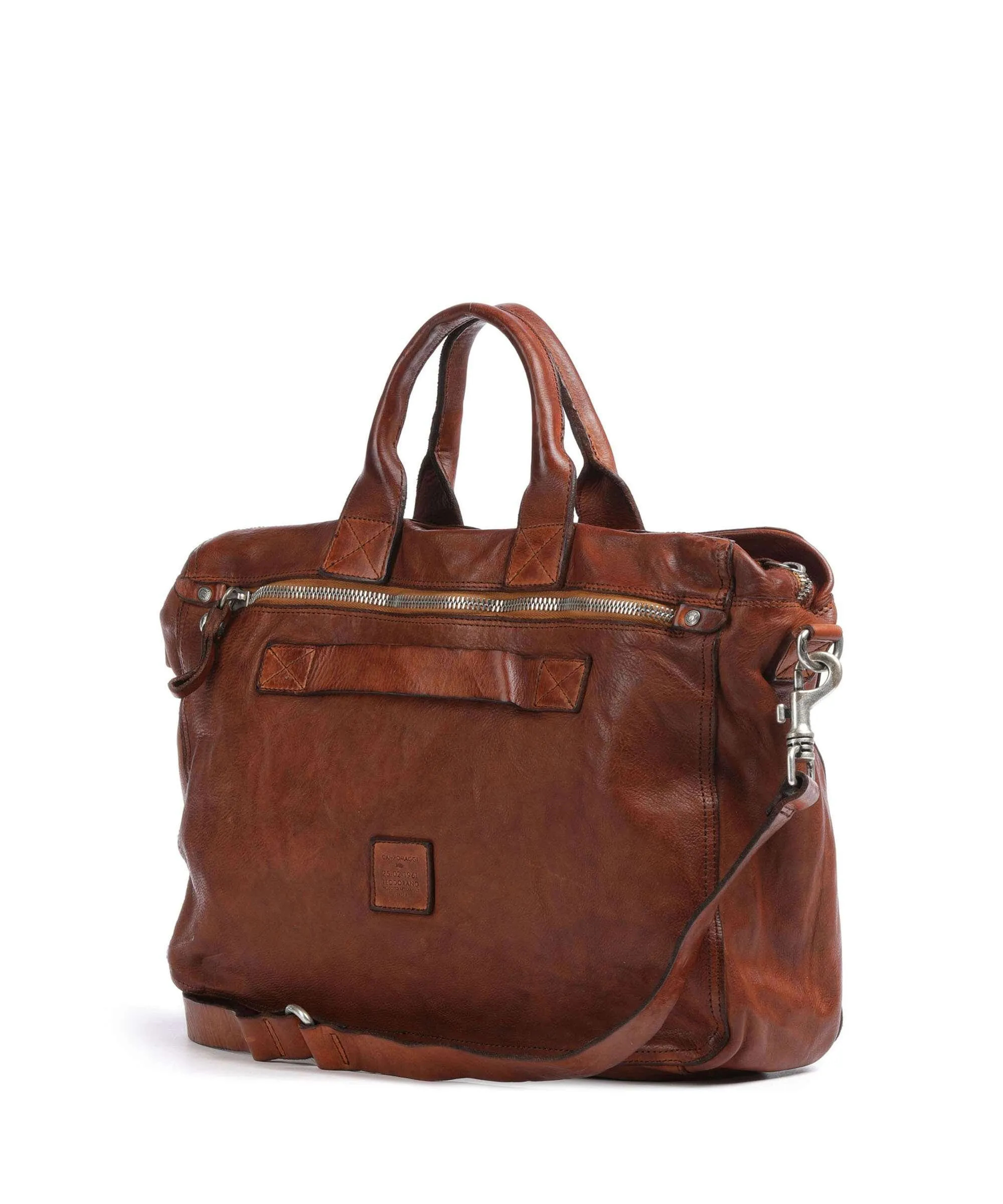  Campomaggi Cartella 14″ pelle di vacchetta grana cognac  