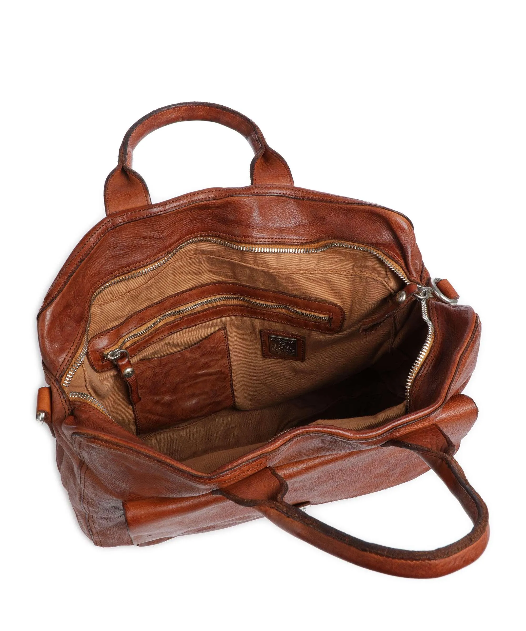 Campomaggi Cartella 14″ pelle di vacchetta grana cognac  