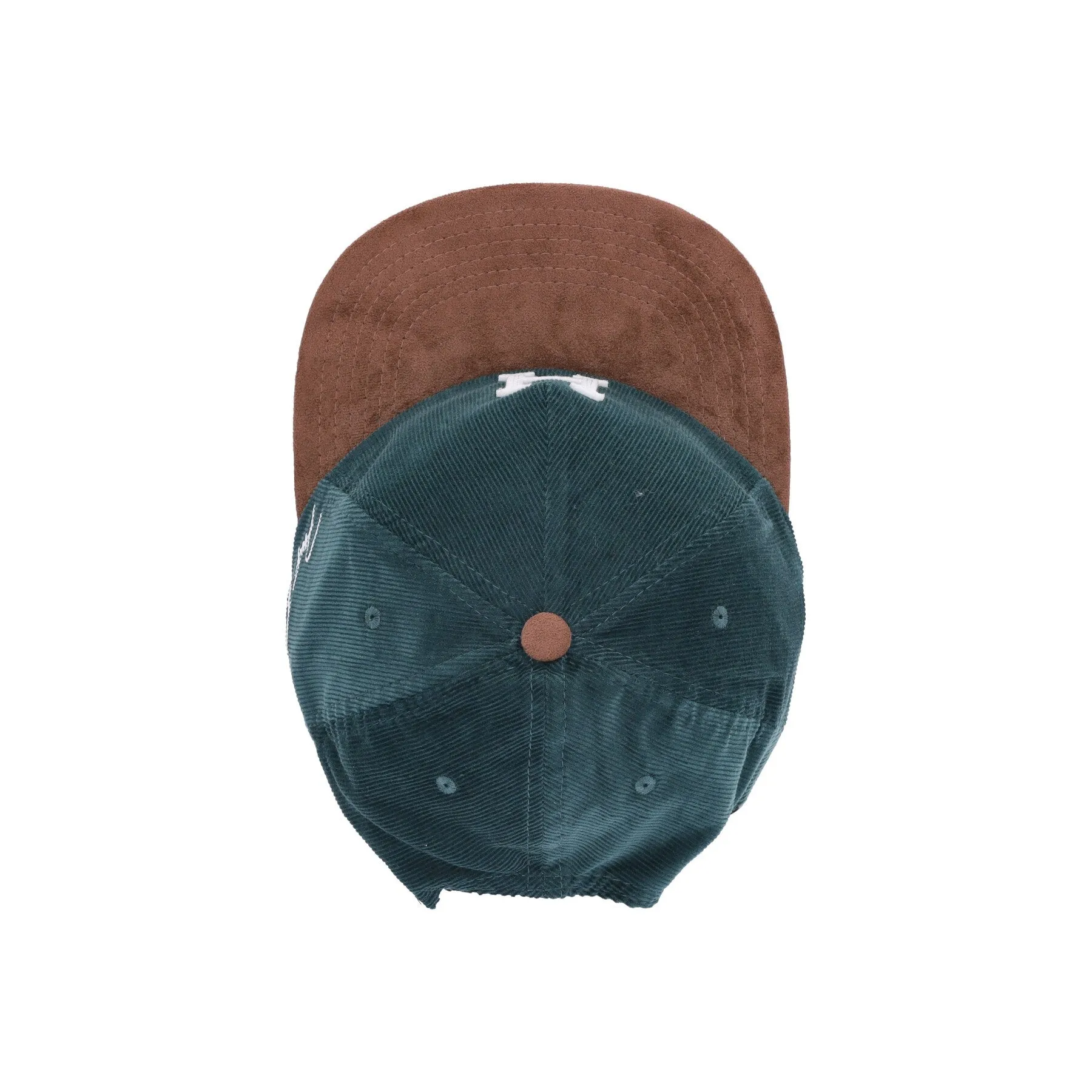 Cappellino Visiera Piatta Uomo Corduroy Classic H Snapback Forest Green