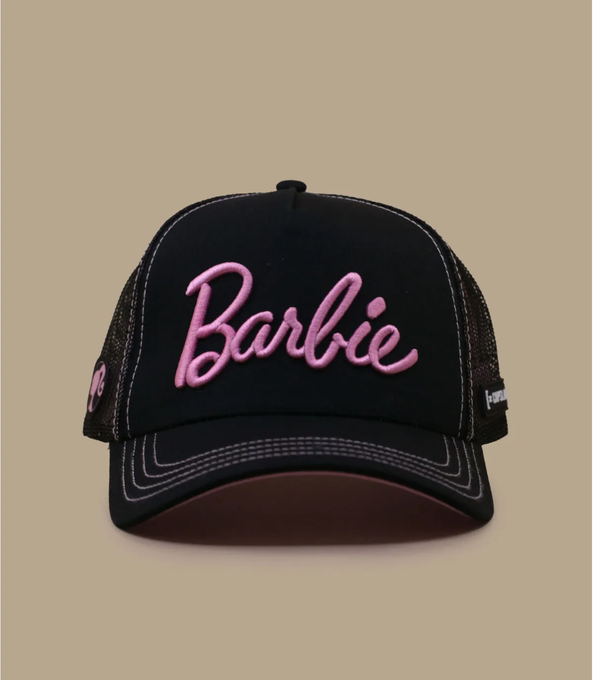 Cappello trucker da donna Barbie nero rosaCappellini Trucker Barbie black     
