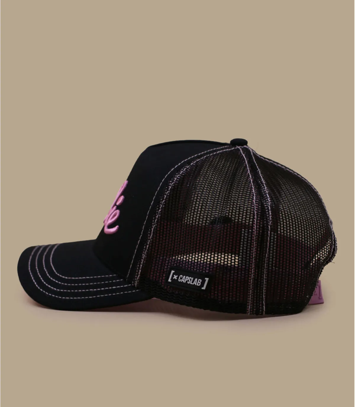 Cappello trucker da donna Barbie nero rosaCappellini Trucker Barbie black     