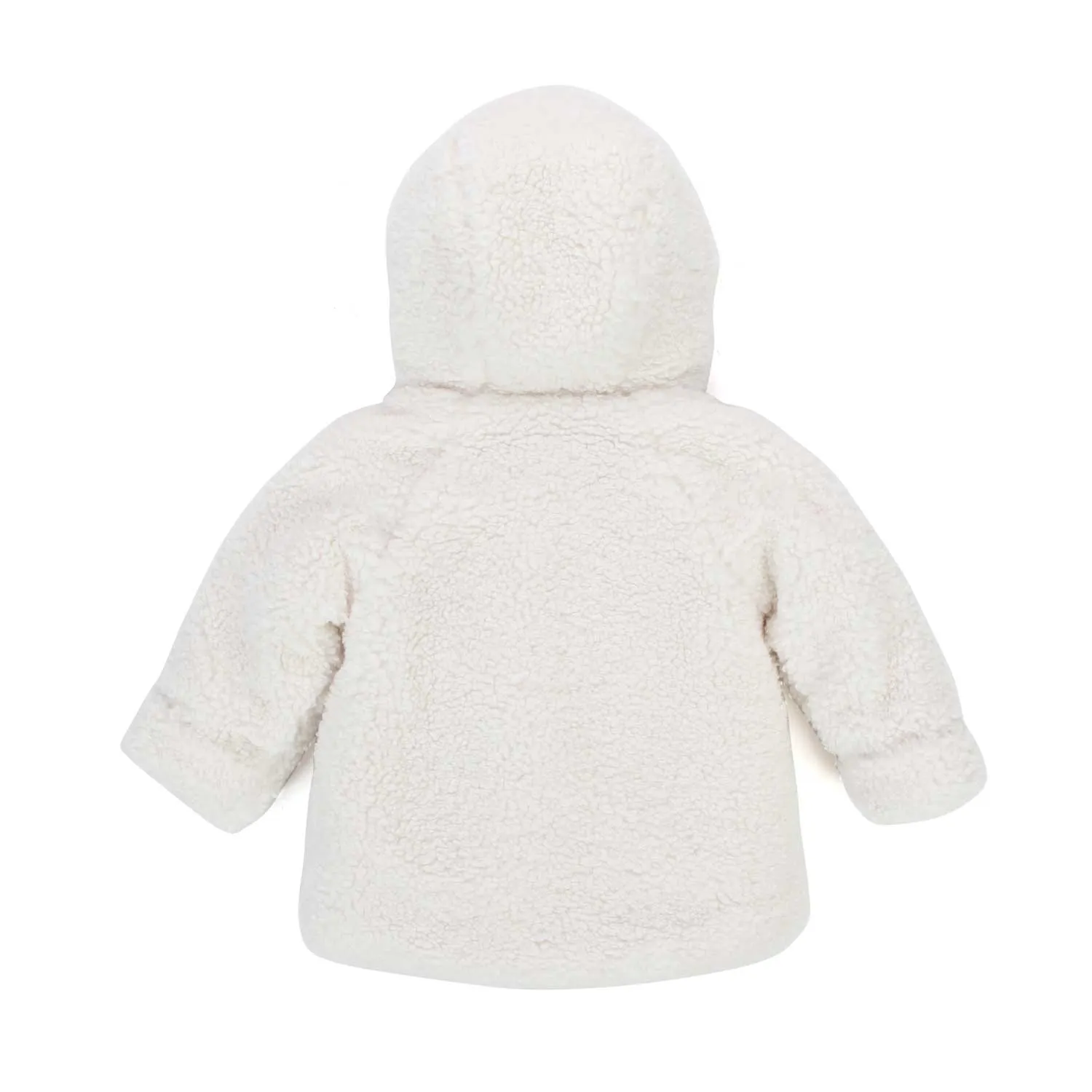Cappottino Baby Bianco In Eco-Shearling