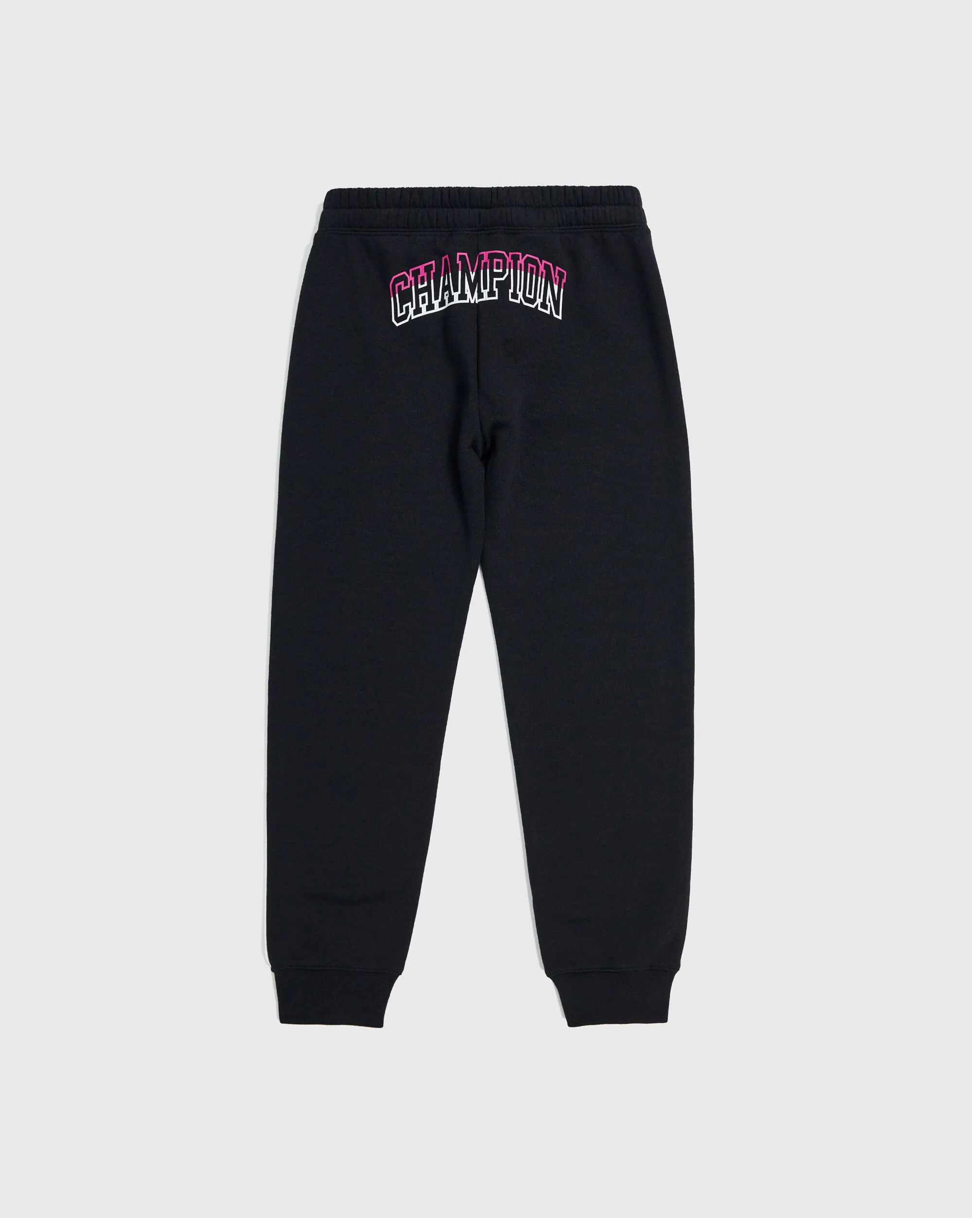 Champion Pantalone Con Polsino Color Punch Nero Bambina