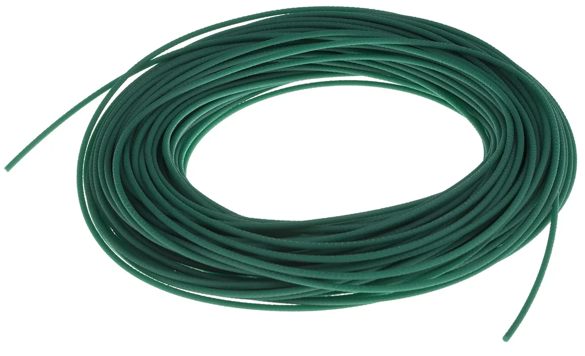 Cinghia rotonda in poliuretano RS PRO, Verde, lunga 30m, Ø 2mm, Ø puleggia 19mm min, carico 0.23kg