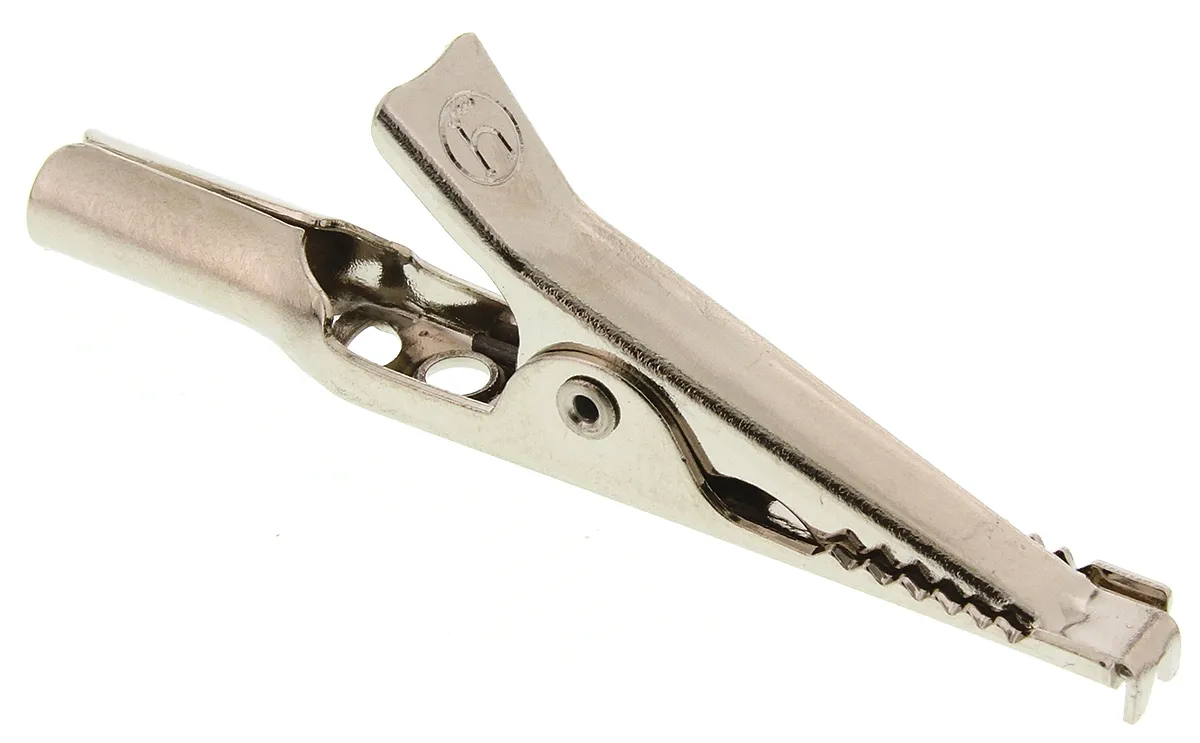 Clip a coccodrillo  Hirschmann T&M, 4A, apertura 10mm