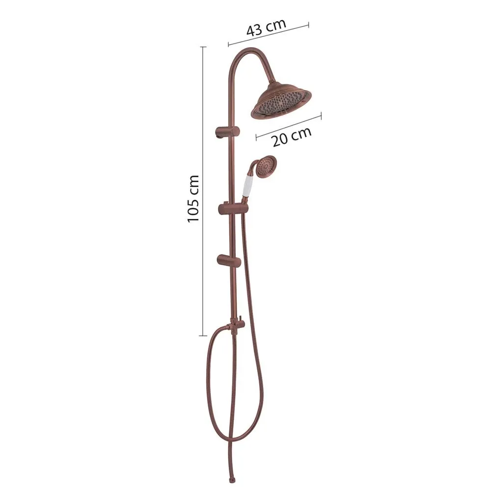 Colonna doccia Liberty rame