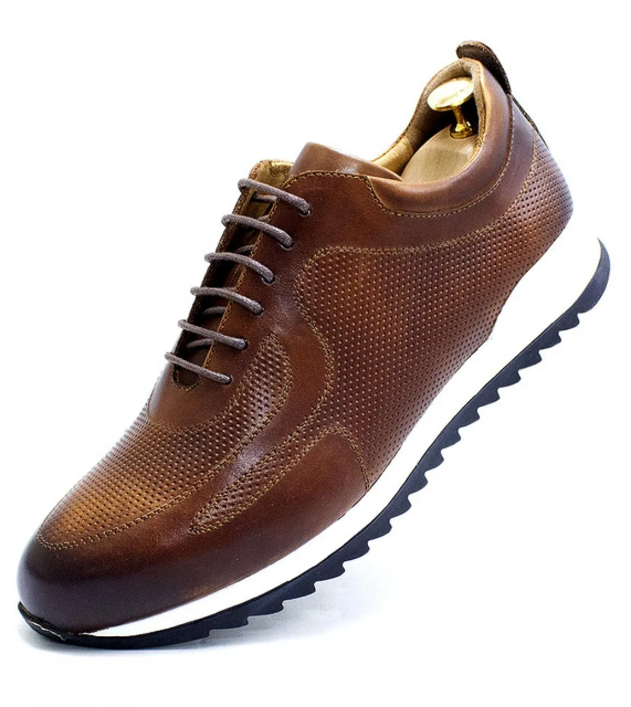 Comode scarpe da uomo in vera pelle Scarpe da ginnastica casual in pelle da uomo di lusso