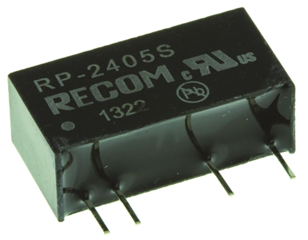 Convertitore c.c.-c.c. 1W, Vin 21,6→ 26,4 V c.c., Vout 5V cc, 5.2kV cc