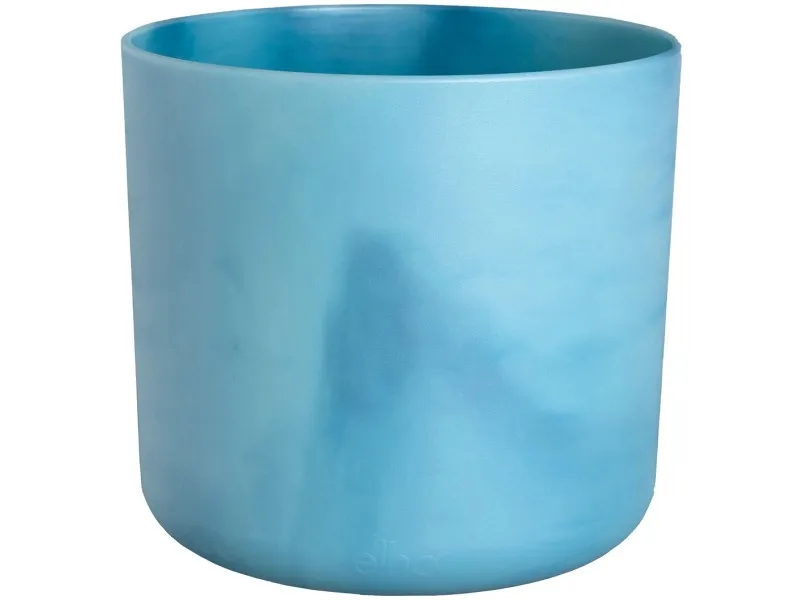 Coprivaso in plastica riciclata Elho Ocean Collection Ø 18 x H 17 cm blu
