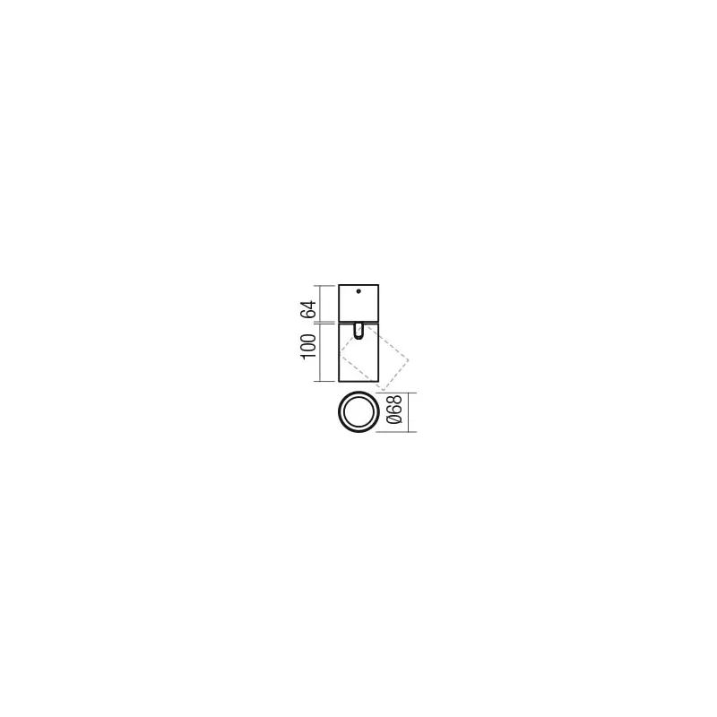 Corinth faretto orientabile lampada da soffitto struttura in metallo e alluminio 7W GU10