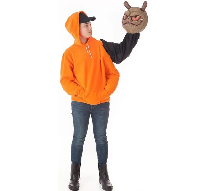 Costume di Halloween o felpa con testa di alieno