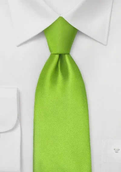 Cravatta clip verde lime