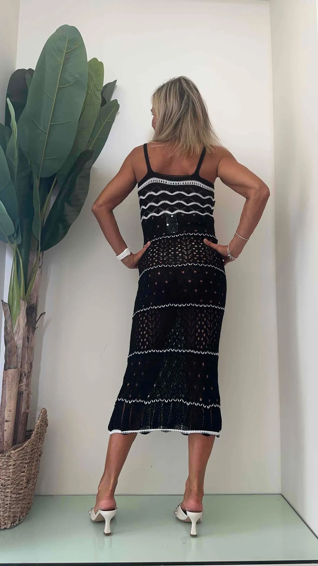 DAFNE - 5120P38 - ABITO CROCHET LUNGO