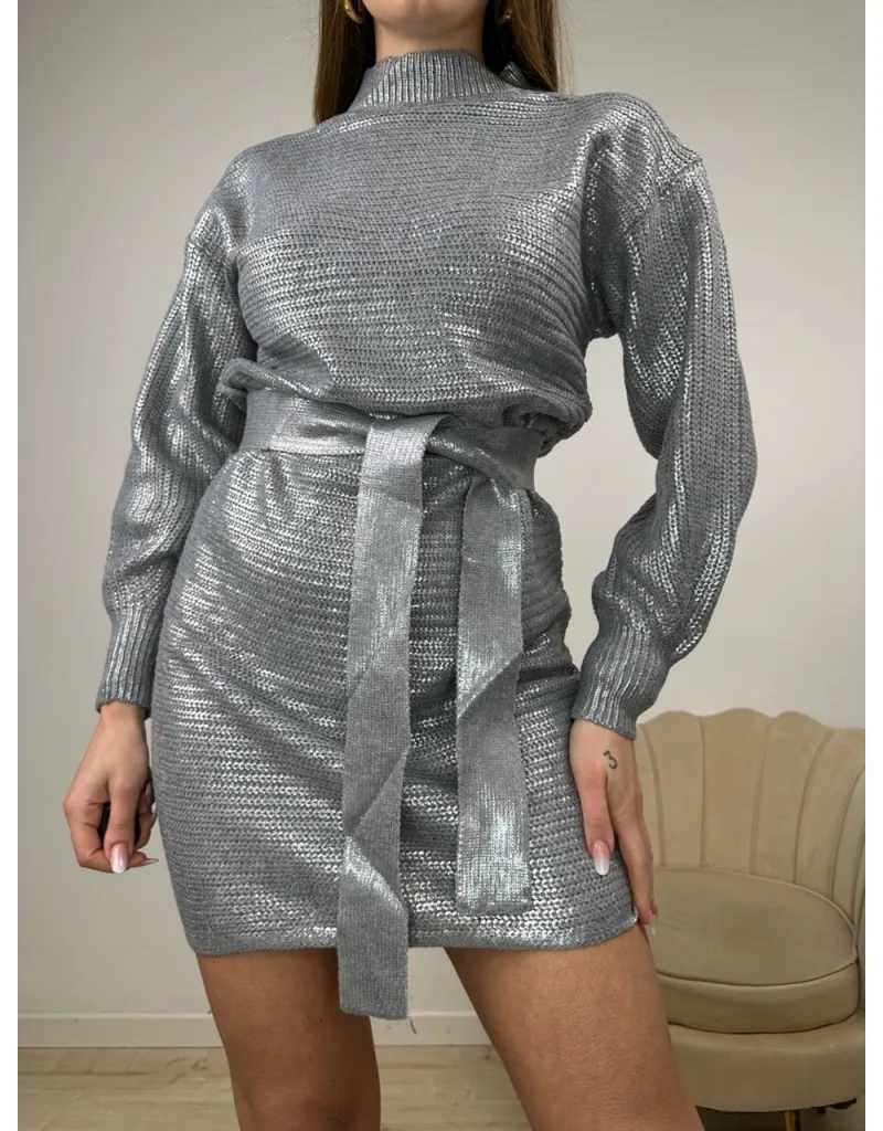 DRESS ZAMY GRIGIO