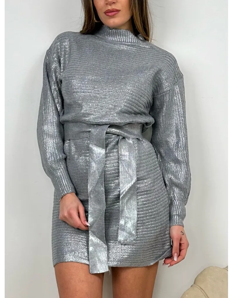 DRESS ZAMY GRIGIO