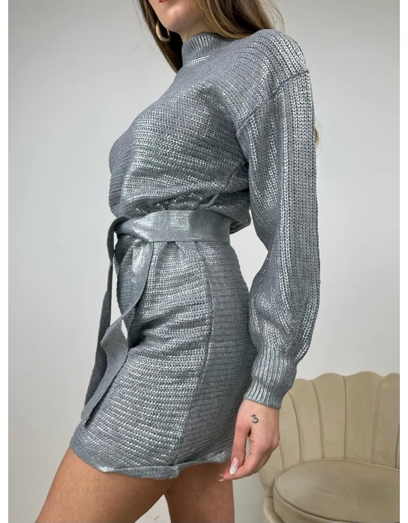DRESS ZAMY GRIGIO