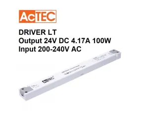 Driver LT Actec Output 24VDC 4.17A 100W Input 200-240V AC