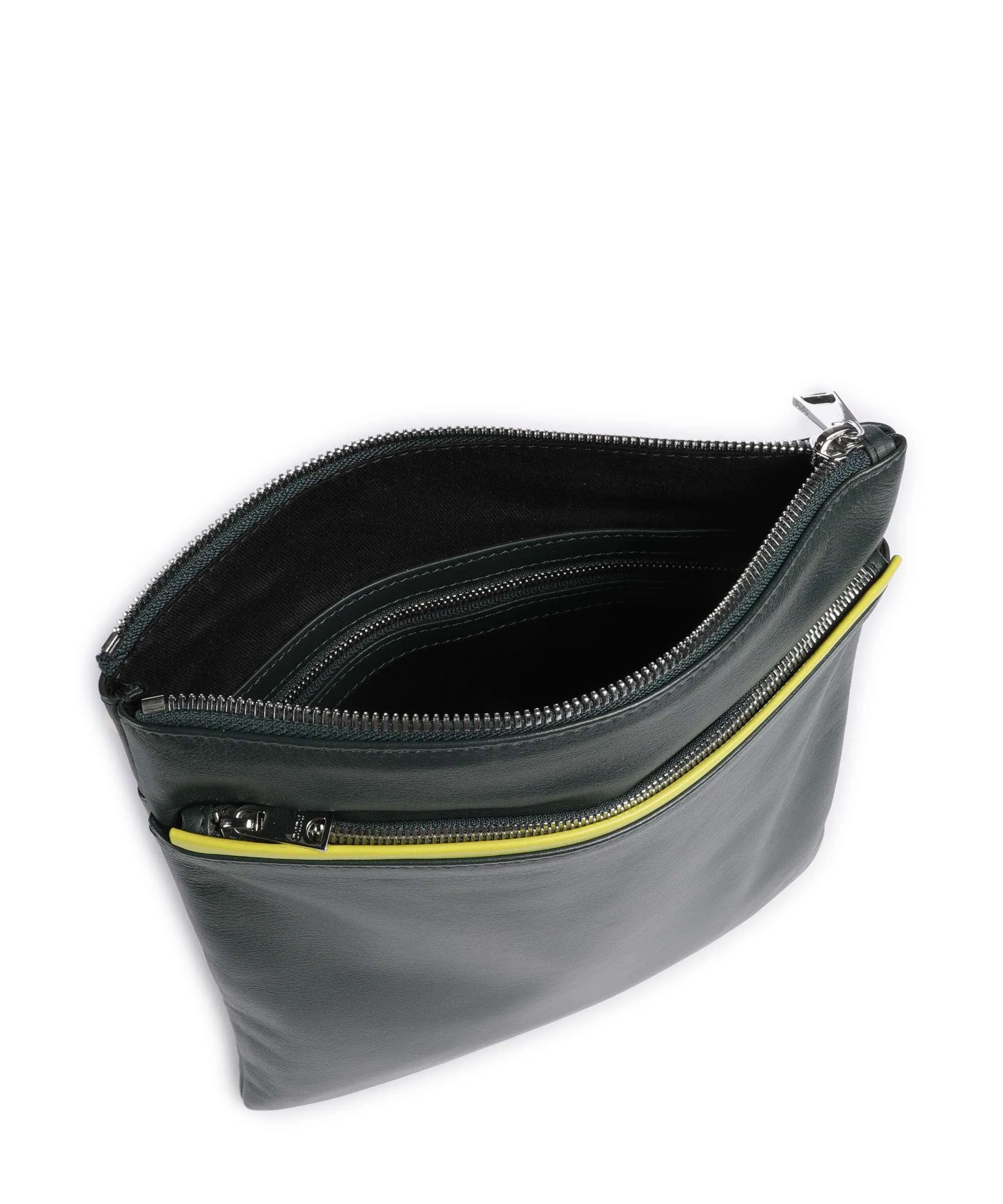  DuDu Bags Colorful Borsa a tracolla pelle a grana fine verde scuro  
