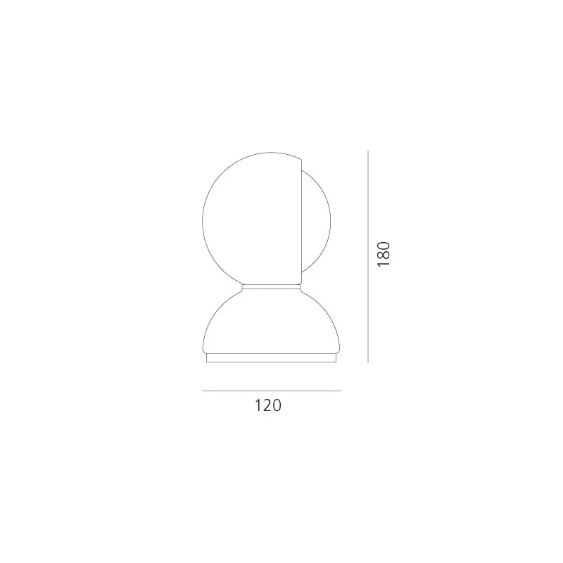 Eclisse lampada da tavolo 25W E14