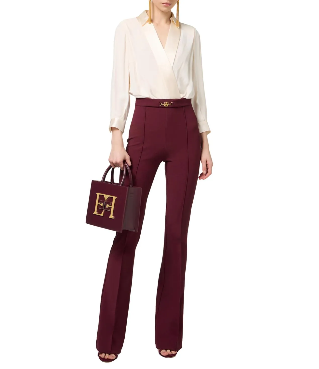 Elisabetta Franchi Elisabetta Franchi tuta burro/rouge noir donna