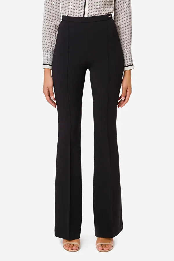 ELISABETTA FRANCHI Pantalone stretch a zampa
