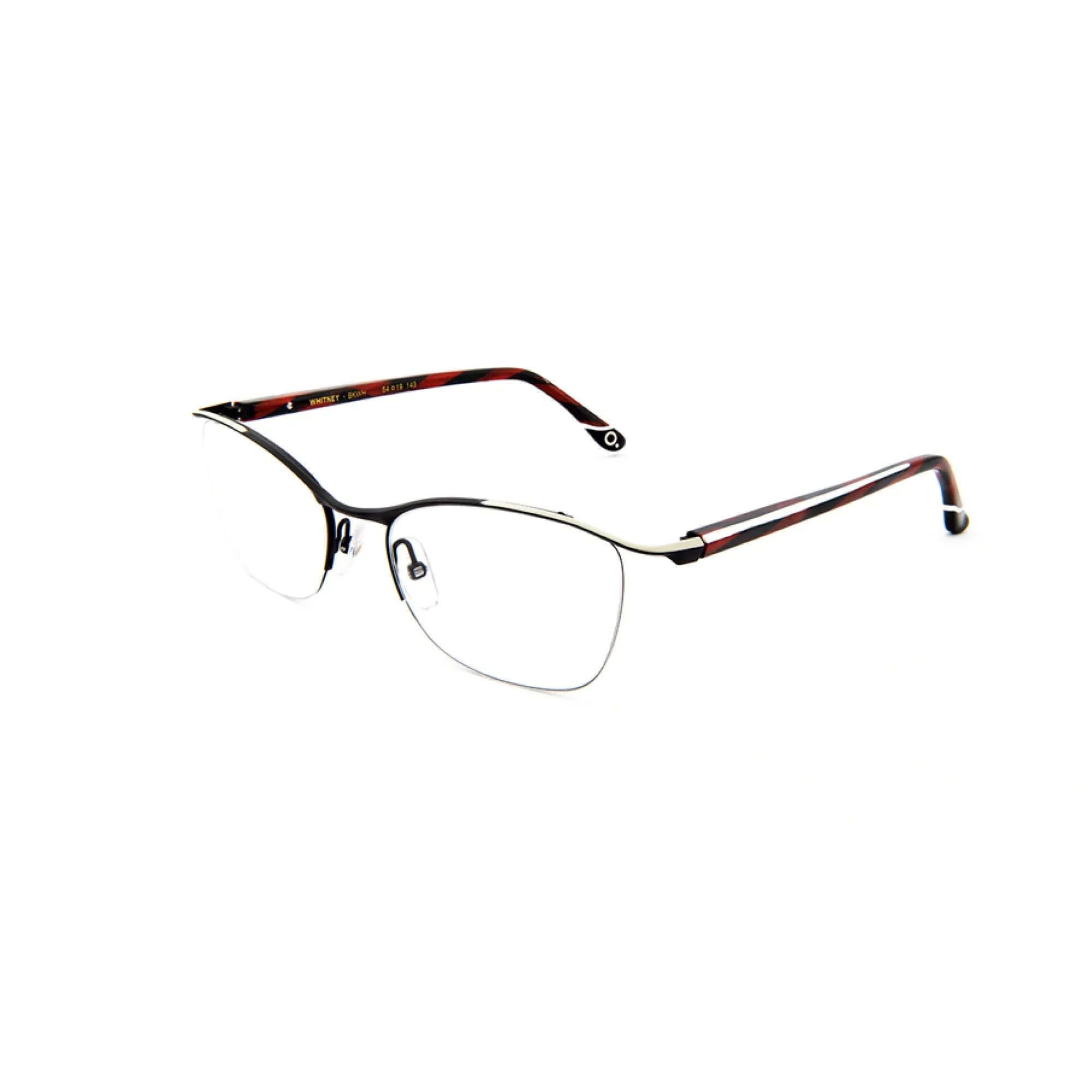   Etnia Barcelona WHITNEY - BKWH Nero Bianco | Occhiale Da Vista Donna 
