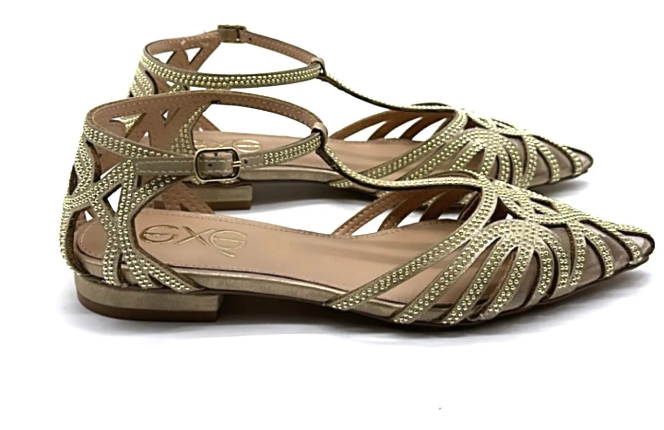 Exé - Sandalo flat Kendal Gold