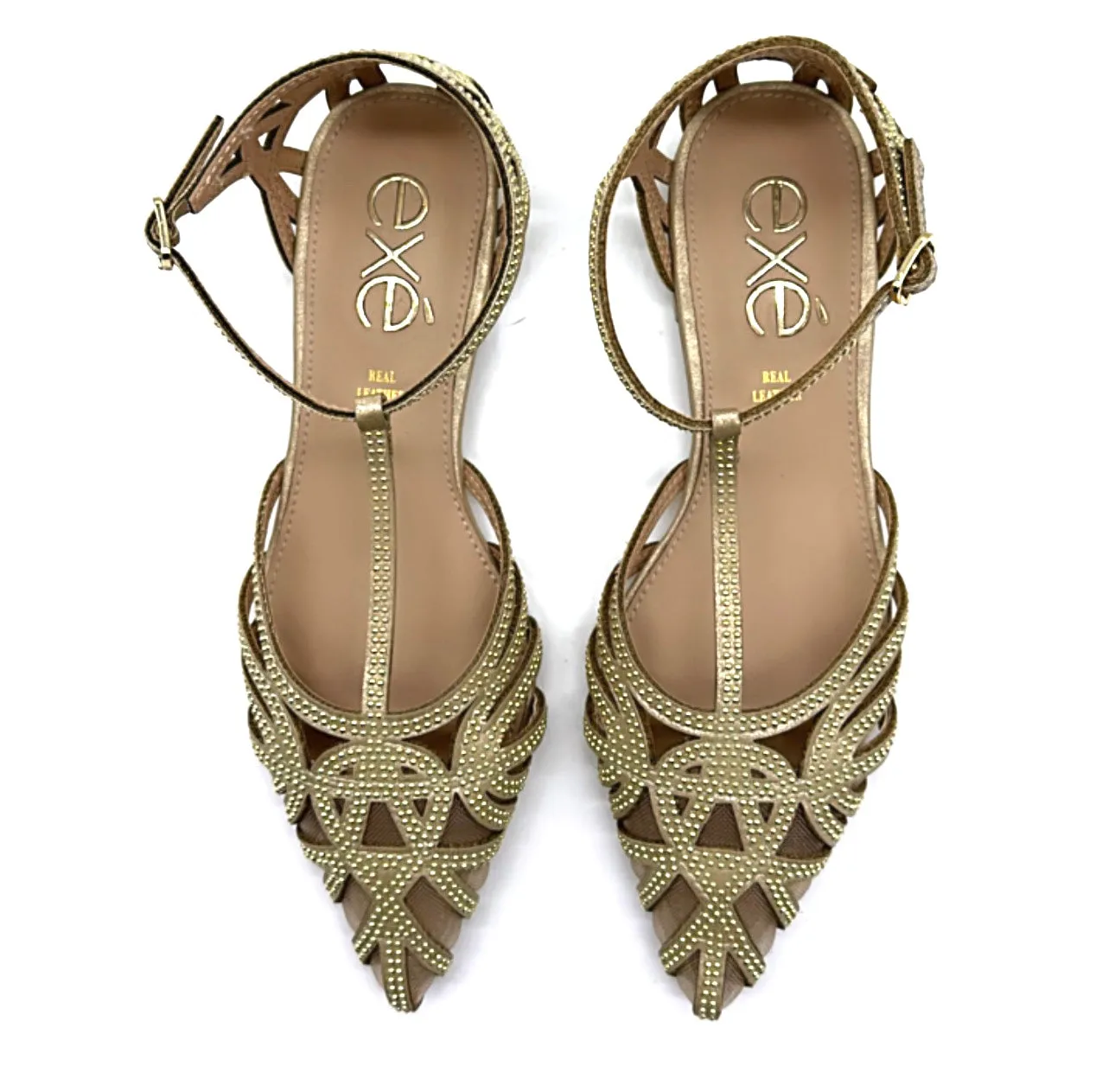 Exé - Sandalo flat Kendal Gold