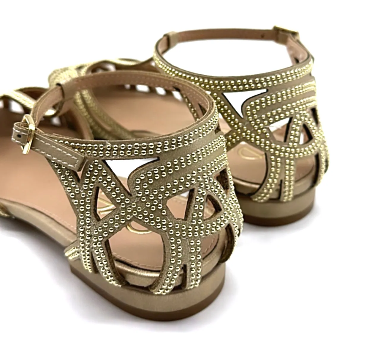 Exé - Sandalo flat Kendal Gold