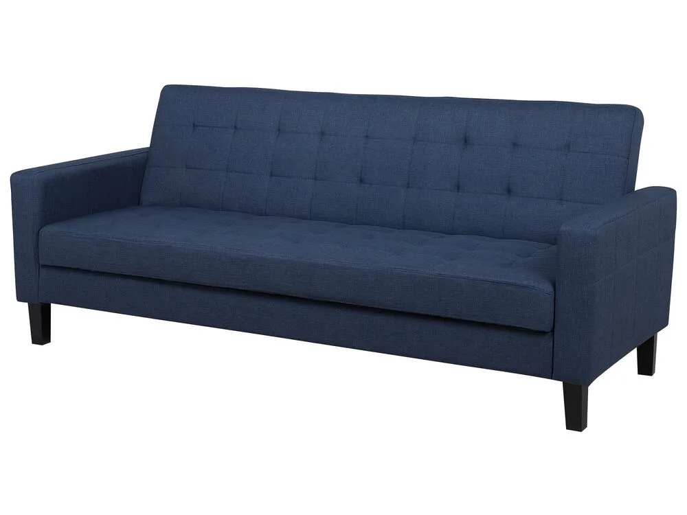 Fabric Sofa Bed Dark Blue VEHKOO
