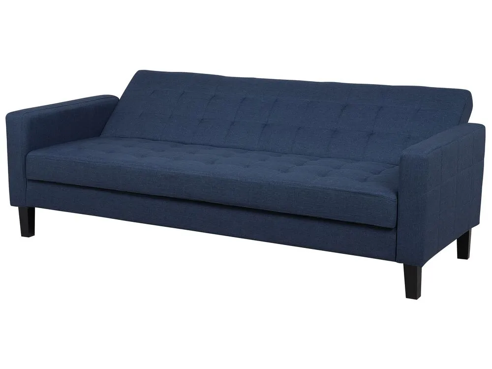 Fabric Sofa Bed Dark Blue VEHKOO