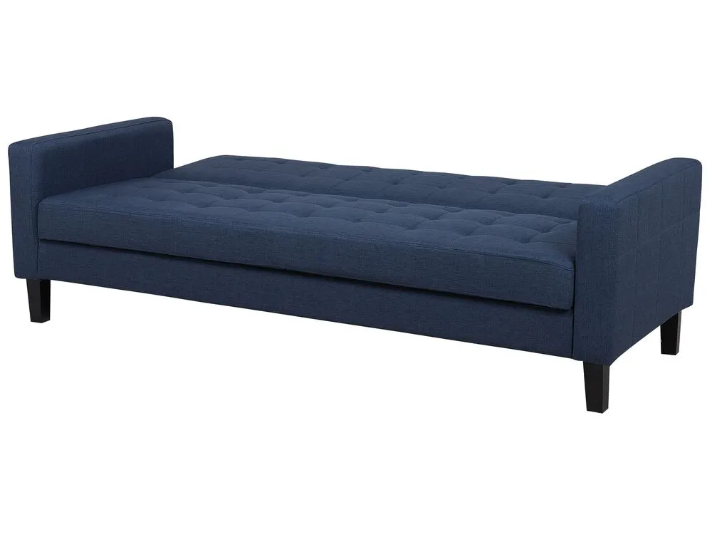 Fabric Sofa Bed Dark Blue VEHKOO