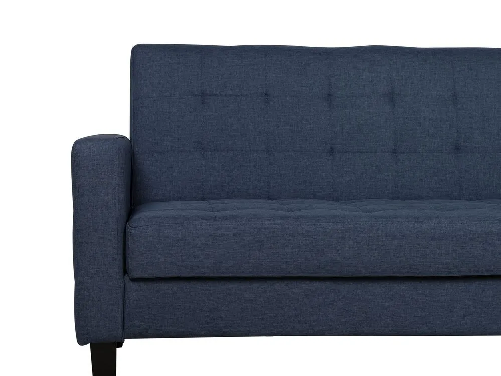 Fabric Sofa Bed Dark Blue VEHKOO
