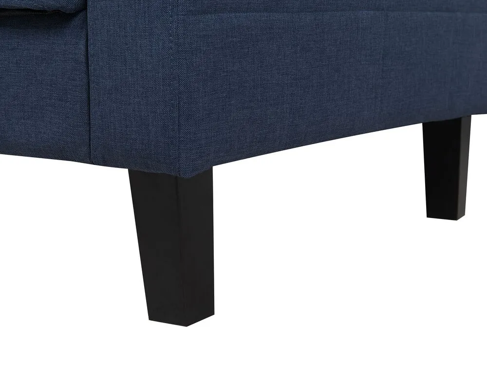 Fabric Sofa Bed Dark Blue VEHKOO