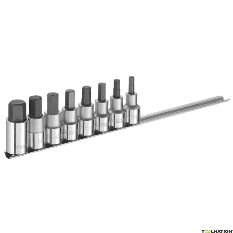 Facom Expert E032904 Set di bussole per cacciaviti a 6 facce 1/2" - 8 pezzi