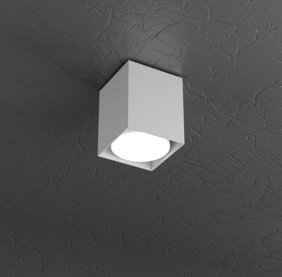 Faretto Da Soffitto Cubo Metallo Moderno Led Gx53 1129 PL10 Top Light