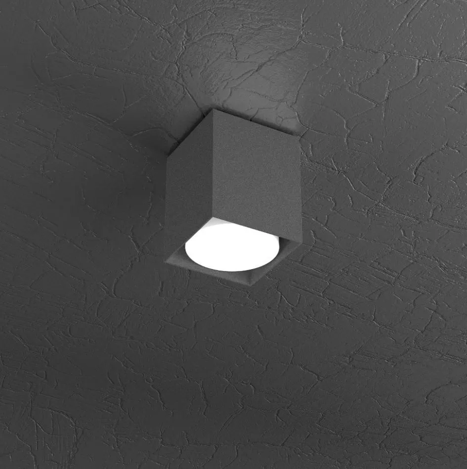 Faretto Da Soffitto Cubo Metallo Moderno Led Gx53 1129 PL10 Top Light